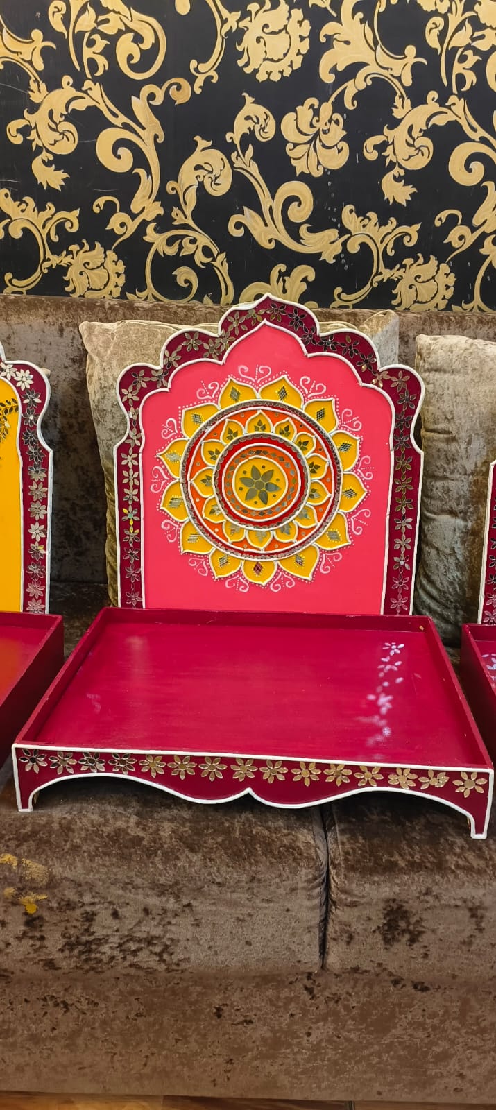 Mandala Chowki Tray